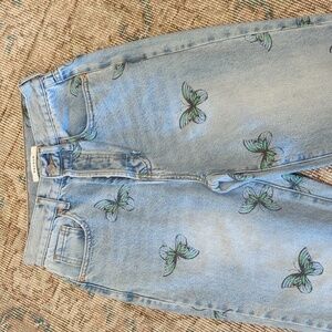 Pacsun Dad Jeans With Butterflies